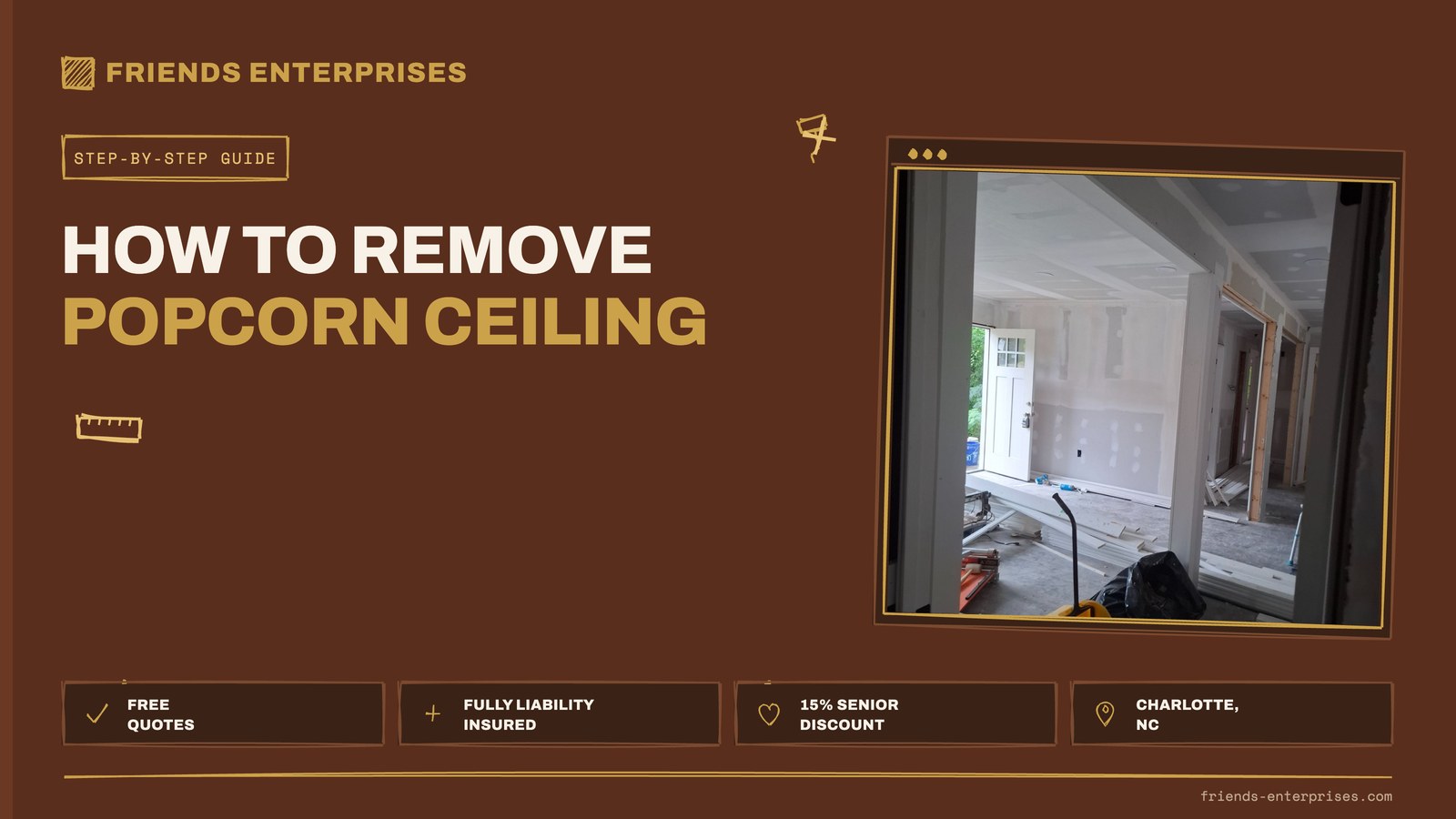How to Remove Popcorn Ceiling: 8 Steps and What It Costs